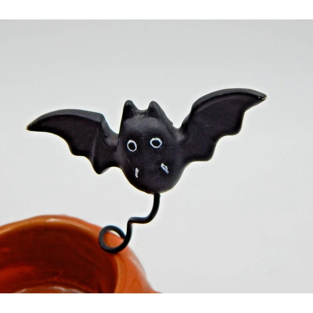 Yankee Candle 2011 Pumpkin Anthropomorphic Driving Car Double Tealight Holder